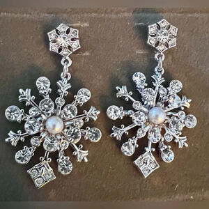 Nolan Miller vintage snowflake earrings